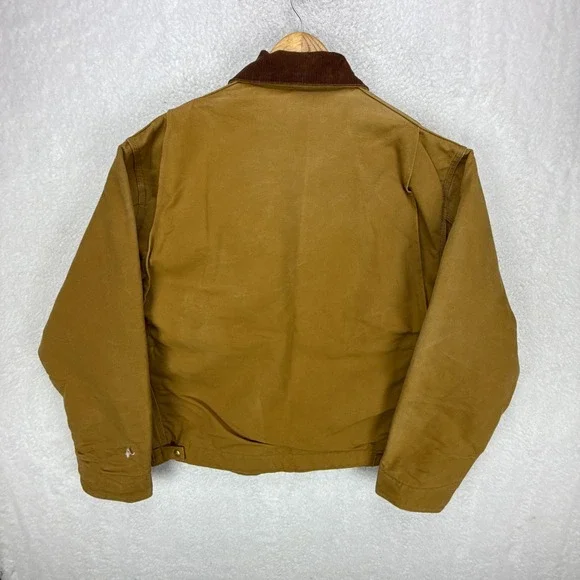 Carhartt Detroit Jacket Blanket Lined Mens 48 Tall J01 BRN Brown 6BLJT - Picture 3 of 16